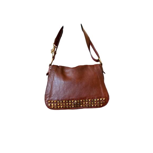 Tory Burch vintage messenger adjustable crossbody bag with metallic accents - Picture 3 of 10